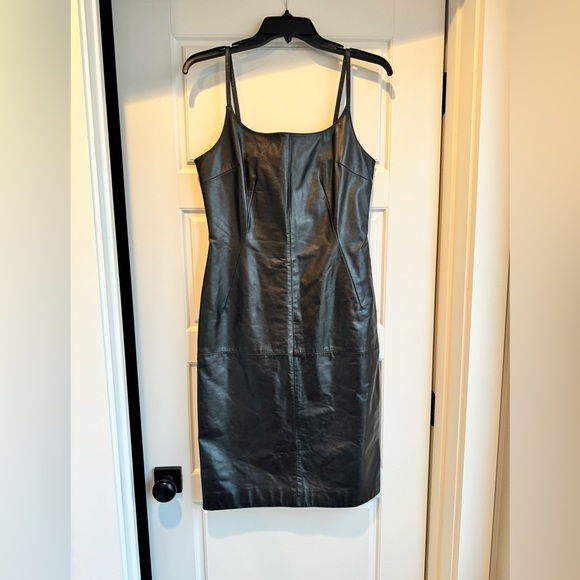 Hugo Buscati Dresses & Skirts - Hugo Buscati Size 6 Leather Dress